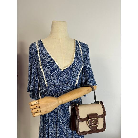 Coach CR328 Morgan Square Crossbody Bag IN Natural Multi - Picture 1 of 7